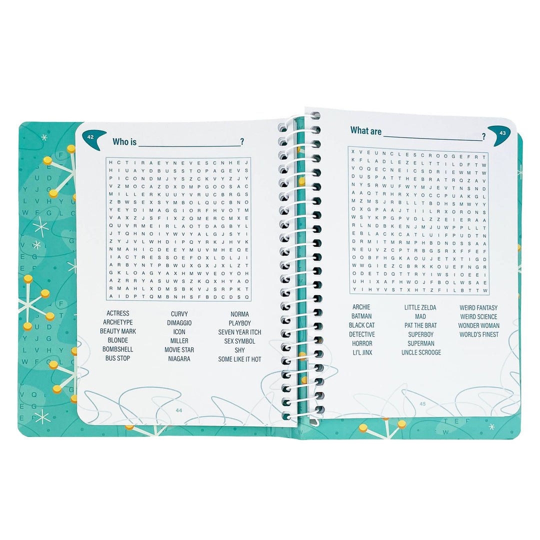 50s Word Search Activity Book