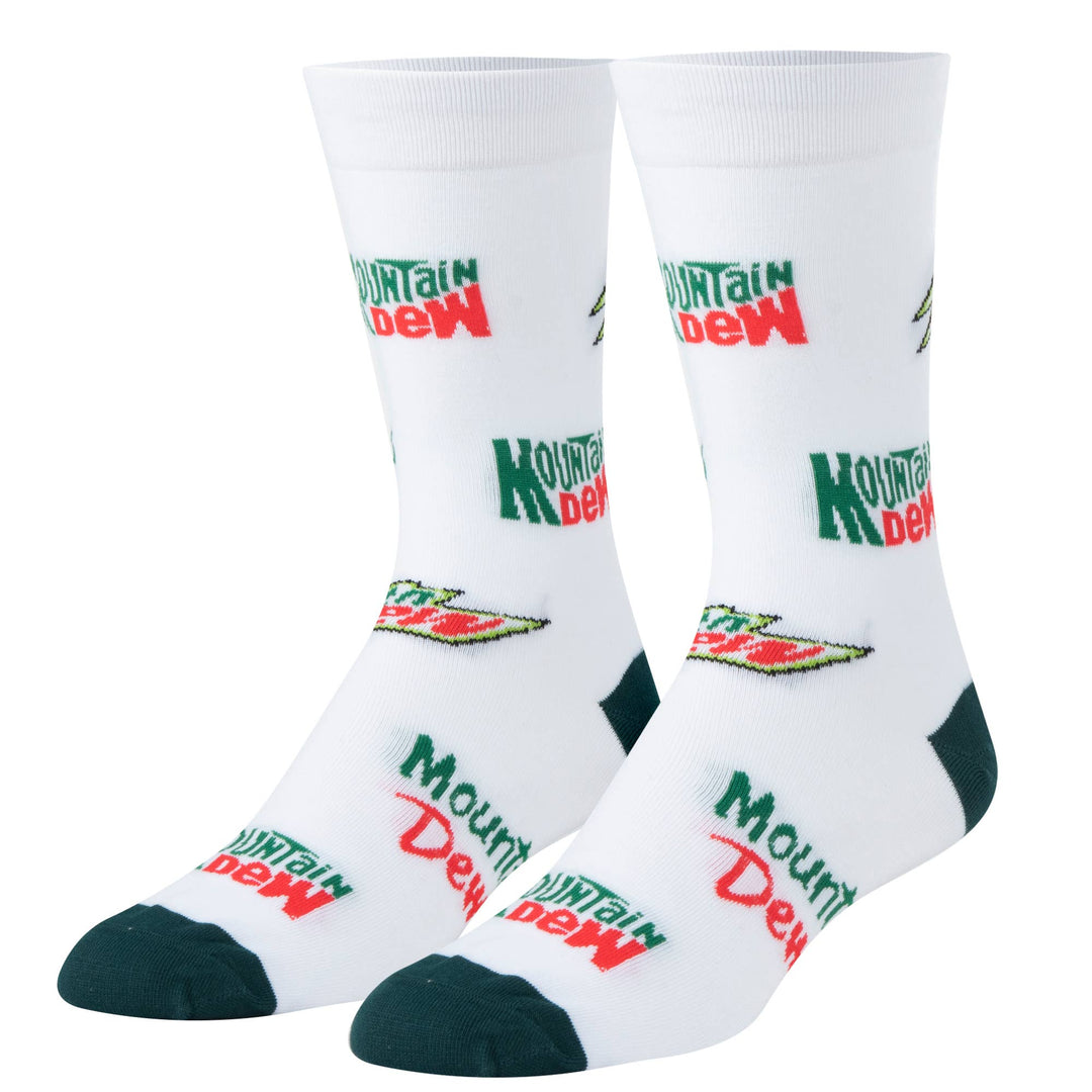 Crazy Socks - Mens Crew - Mountain Dew