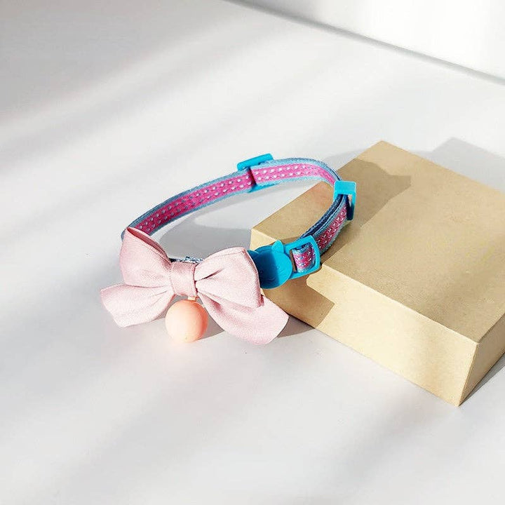 Mokka - Adjustable Collar with Bowknot & Bell