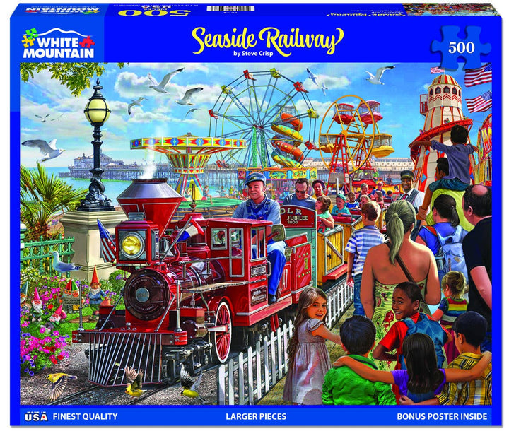 Seaside Railway (1943pz) - 500 Piece Jigsaw Puzzle