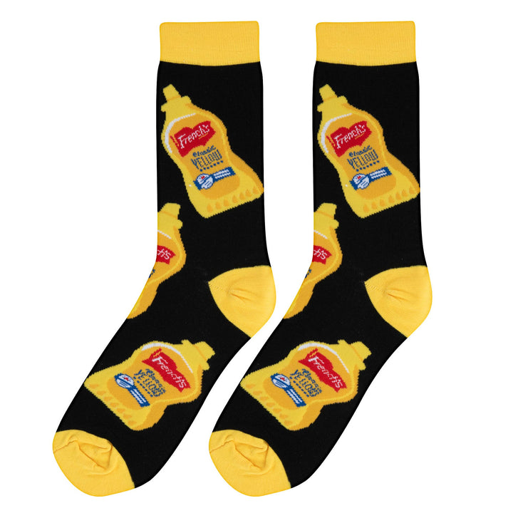 Crazy Socks - Mens Crew - Frenchs Mustard