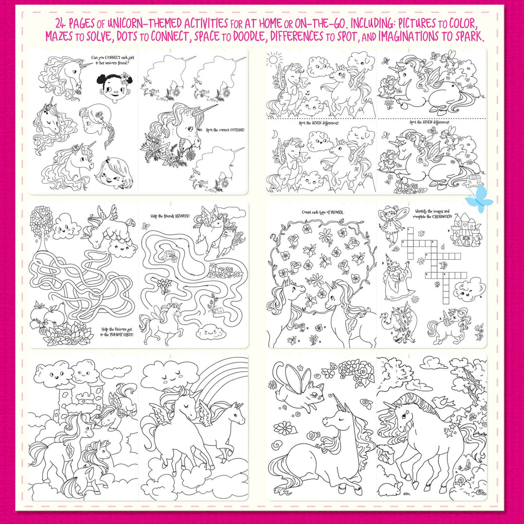 Unicorn Magic Nail Sticker and Activity Book Gift Pack