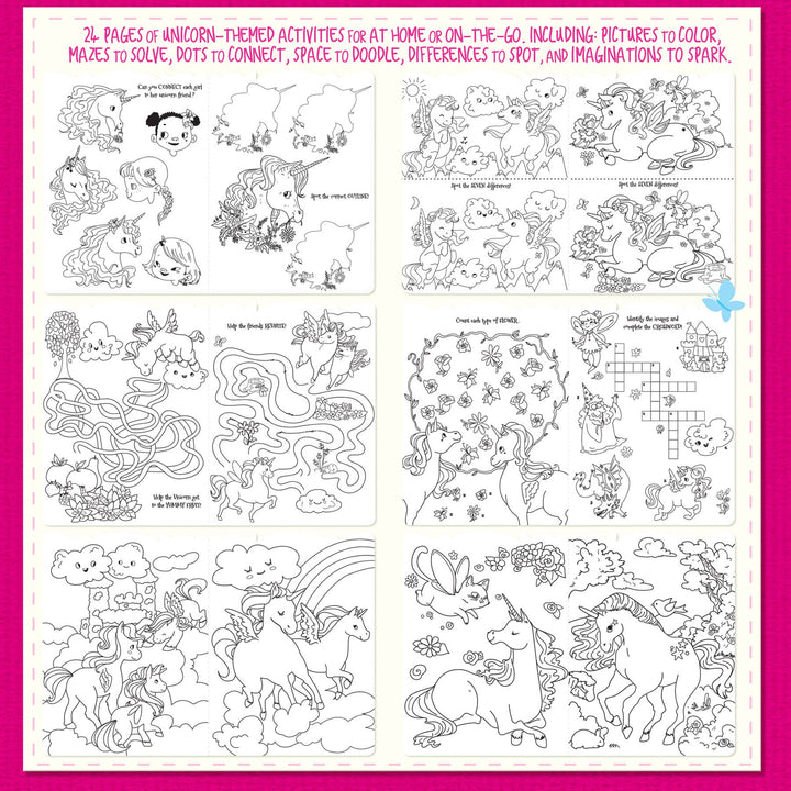 Unicorn Magic Nail Sticker and Activity Book Gift Pack