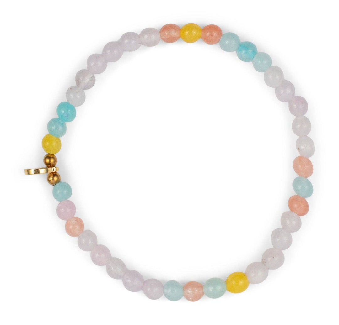 Signature Stone Stacking Bracelet: Multicolored Quartz