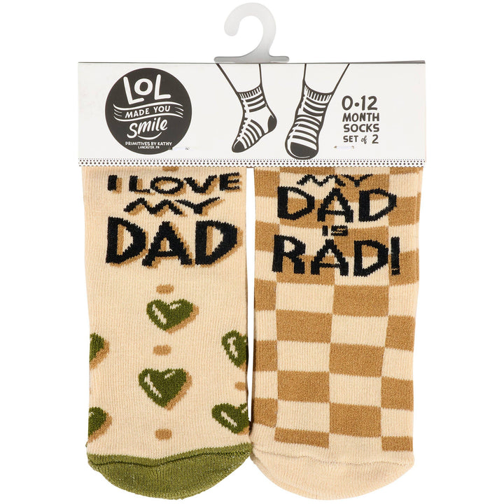 My Dad Is Rad Baby Sock Set
