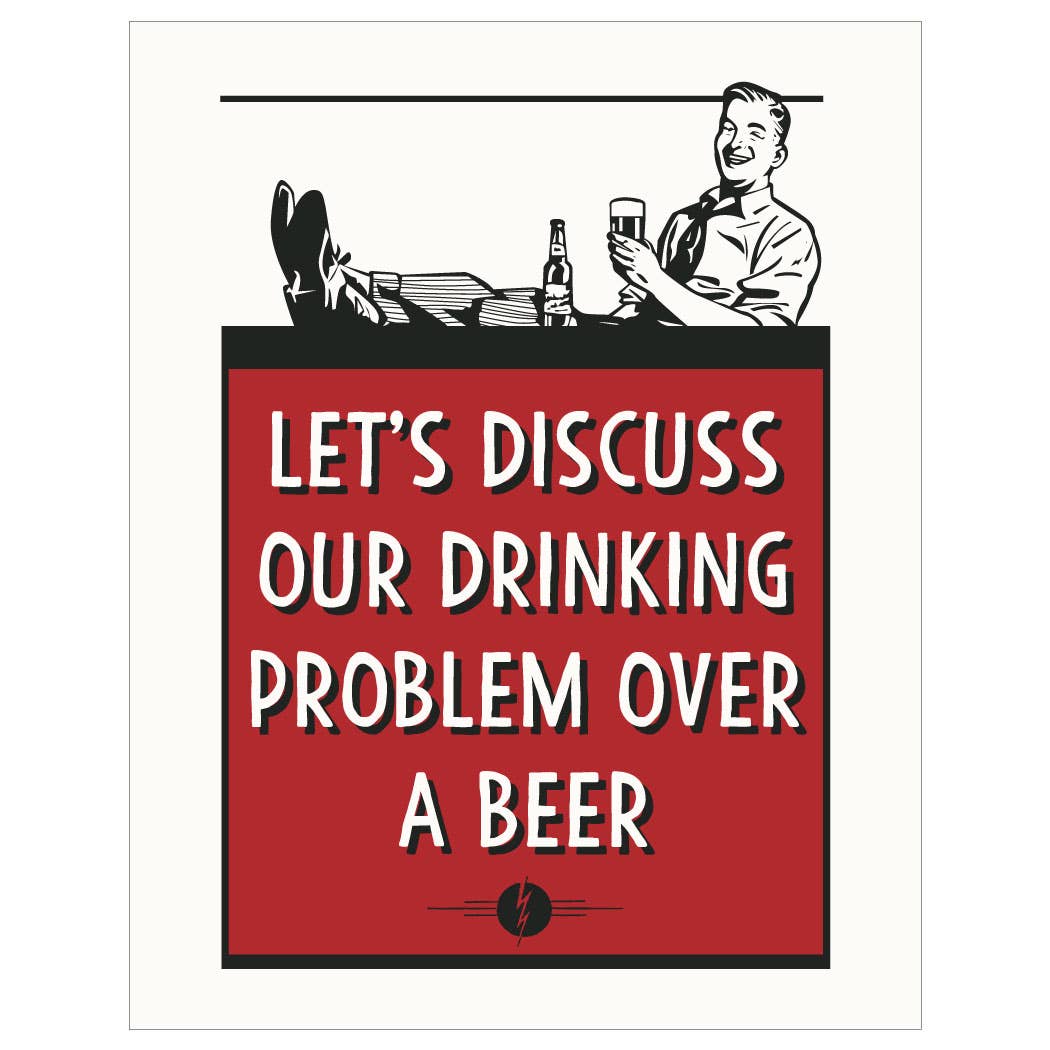 2.5'' x 3.5''Discuss Our Drinking Problem Over A Beer Magnet