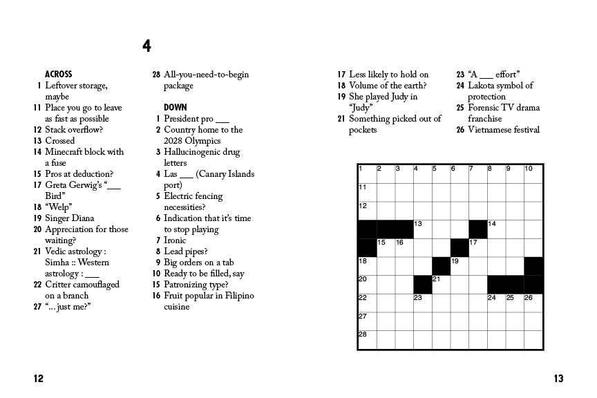 Sip & Solve Hard Mini Crosswords by Sid Sivakumar