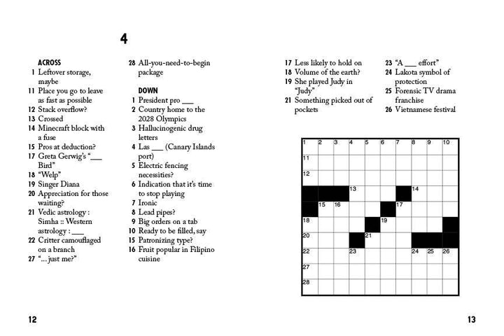 Sip & Solve Hard Mini Crosswords by Sid Sivakumar
