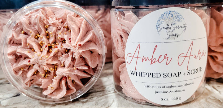 Amber Aura Whipped Soap + Scrub