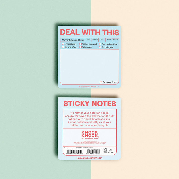 Deal with This Sticky Note (Pastel Version)