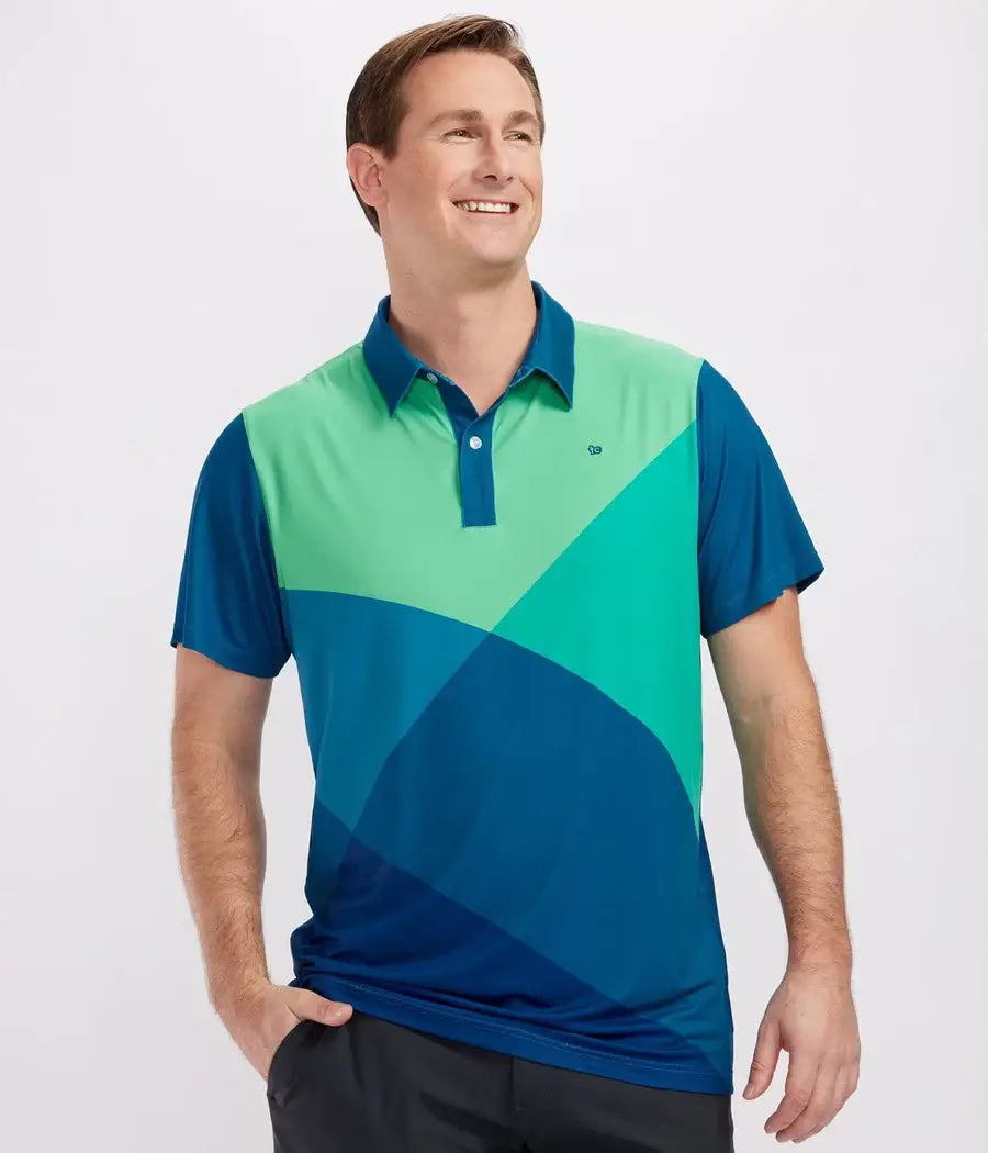Birdie Little Secrets Men's Golf Shirt - Geometric Golf Polo