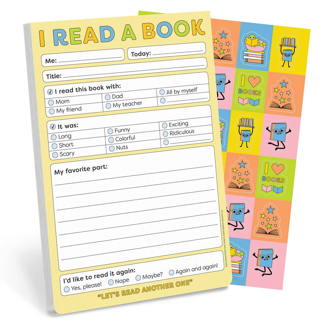 Knock Knock Kids - I Read a Book Playtime Pads