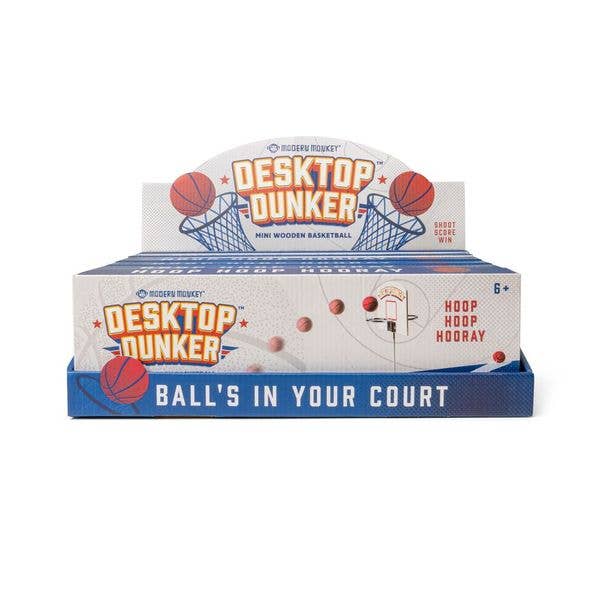 Modern Monkey Desktop Dunker Basketball Wooden Mini Game