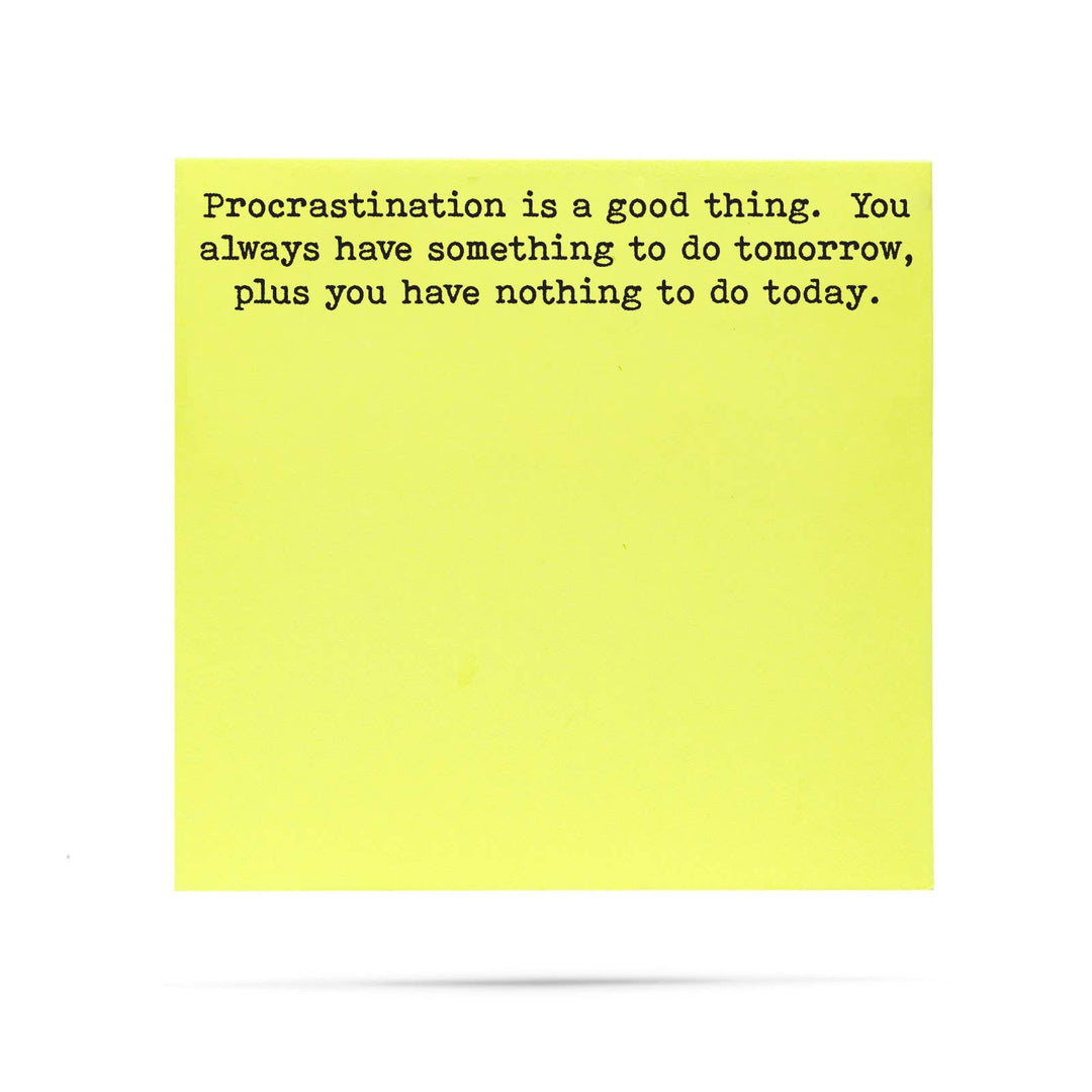 Procrastination is a good thing