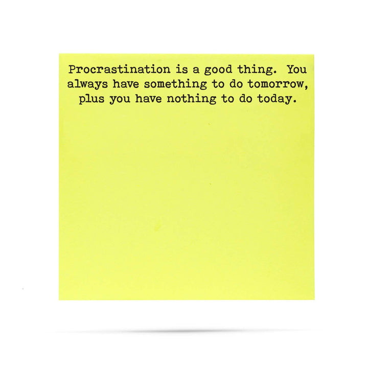 Procrastination is a good thing
