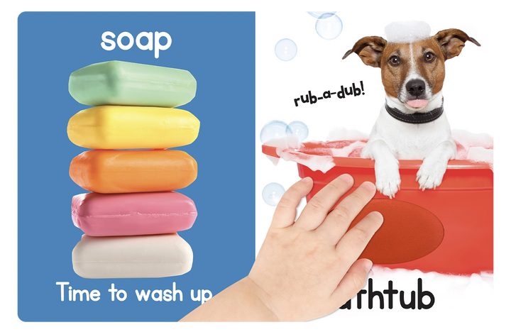 Splish! Splash! Bath Time  -Touch and Feel Sensory Board Book