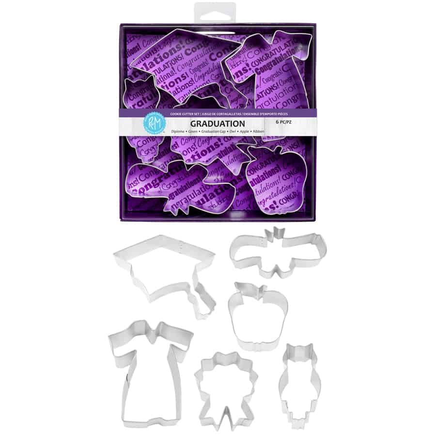 Graduation 6 PC Cookie Cutter Set