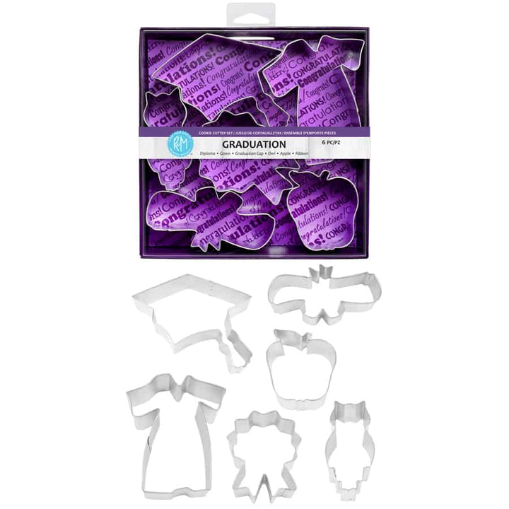 Graduation 6 PC Cookie Cutter Set