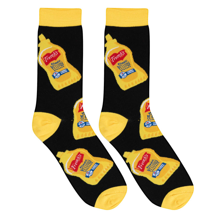 Crazy Socks - Mens Crew - Frenchs Mustard