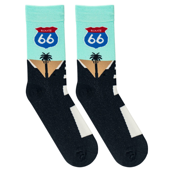 Route 66 - Mens Crew Folded