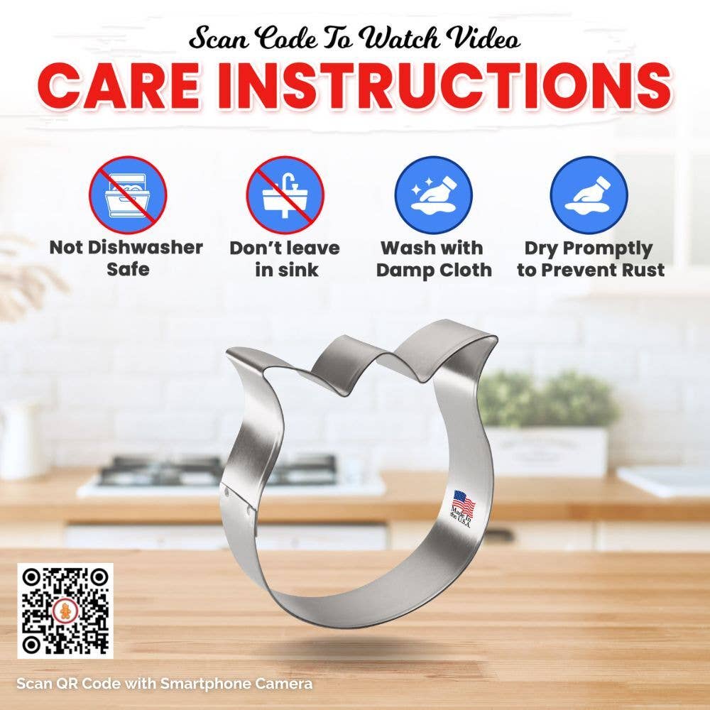 Rose Tulip Flower Cookie Cutter 3.25 in B1560