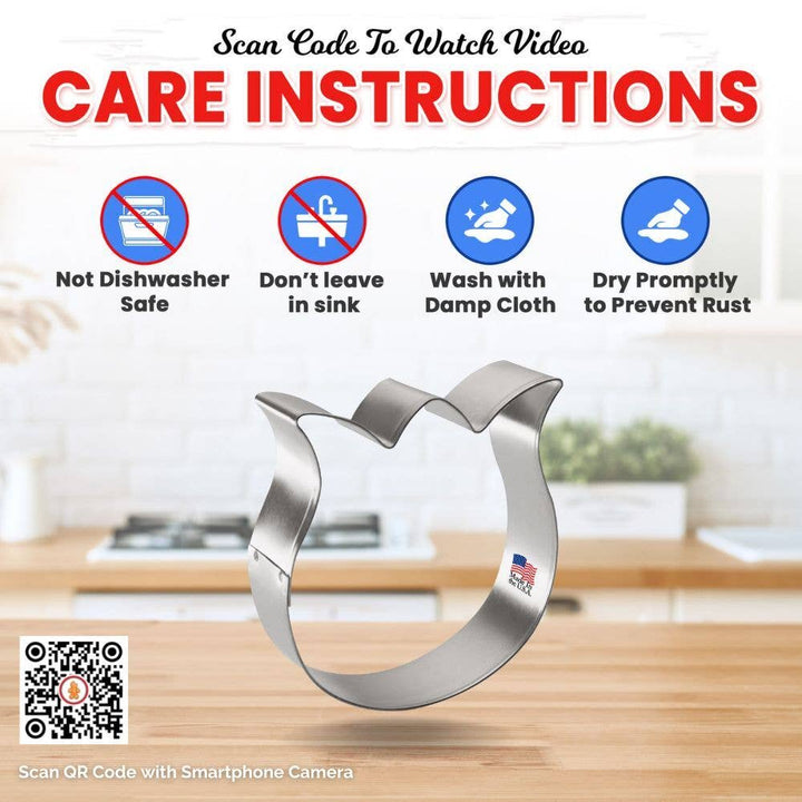 Rose Tulip Flower Cookie Cutter 3.25 in B1560