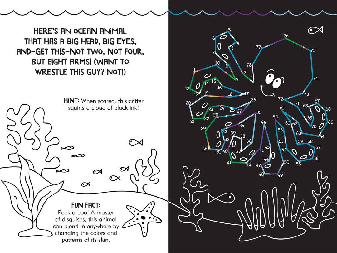 Dot-to-Dot Animals Scratch and Sketch