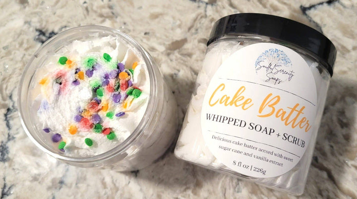 Cake Batter Whipped Soap + Scrub