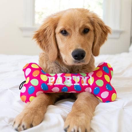 Party Time Bone Pink For Dogs