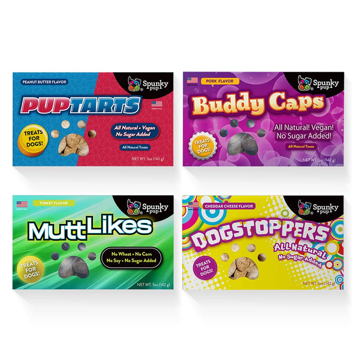Boxed Candy DOG Treats - Pup Tarts, Dogstoppers