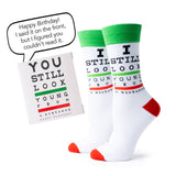 Two Left Feet IT'S YO BIRTHDAY Gift Card Sock Set Assortment