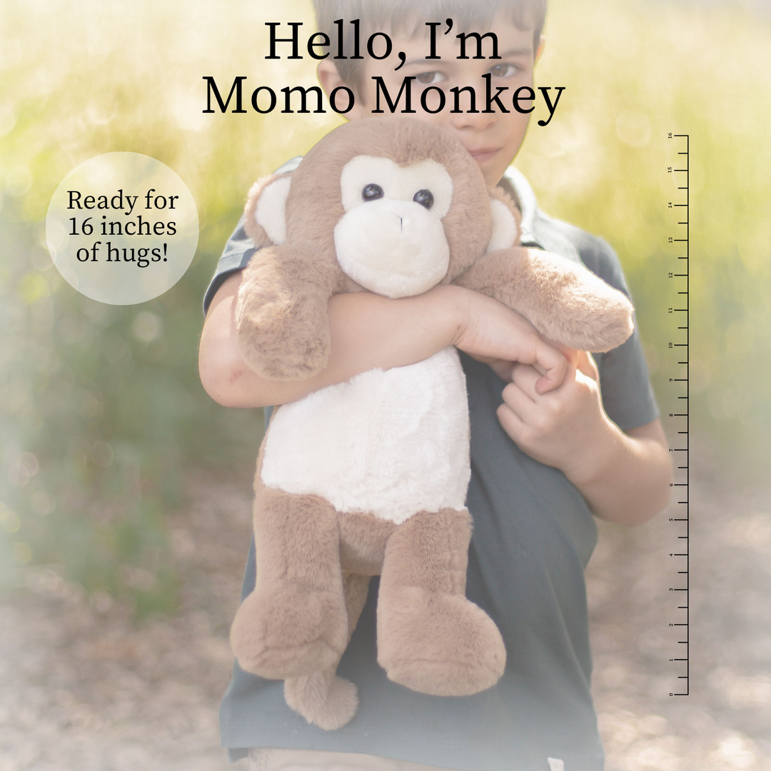 World's Softest Lushee 16 inch - MoMo Monkey Plush Toy