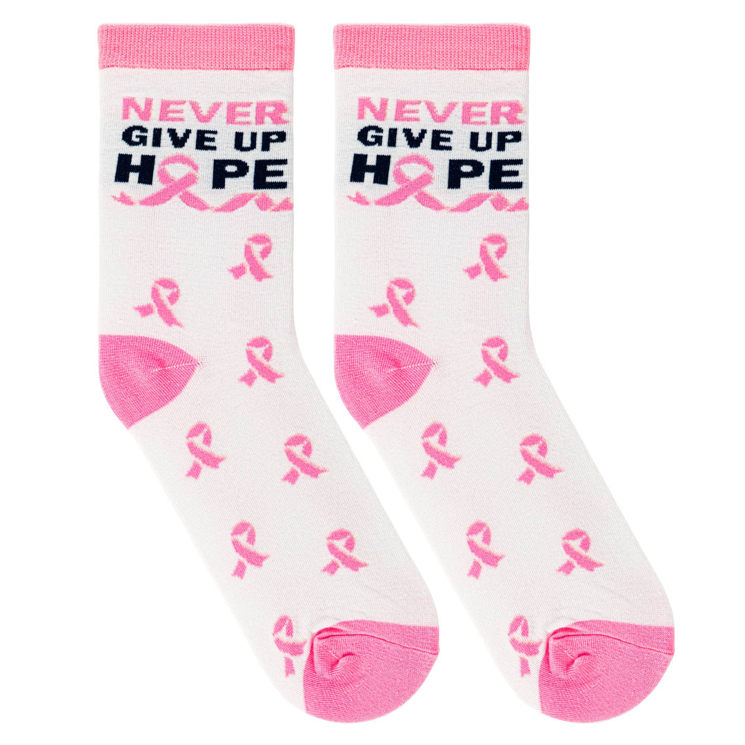 Never Give Up - Womens Crew Folded