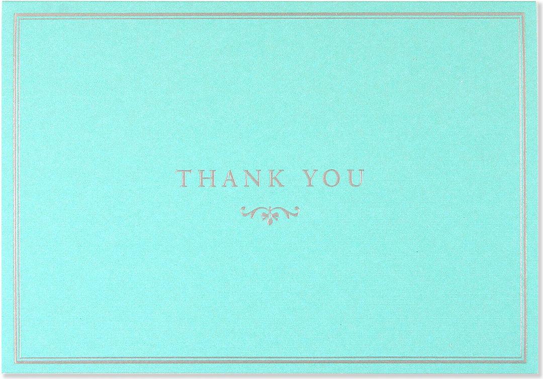 Blue Elegance Thank You Notes
