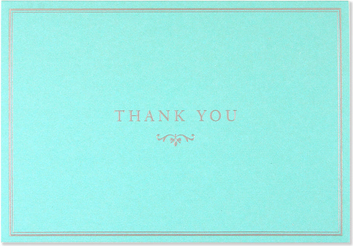 Blue Elegance Thank You Notes