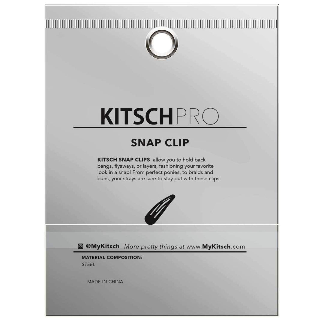 Snap Hair Clips 10pc (Black)