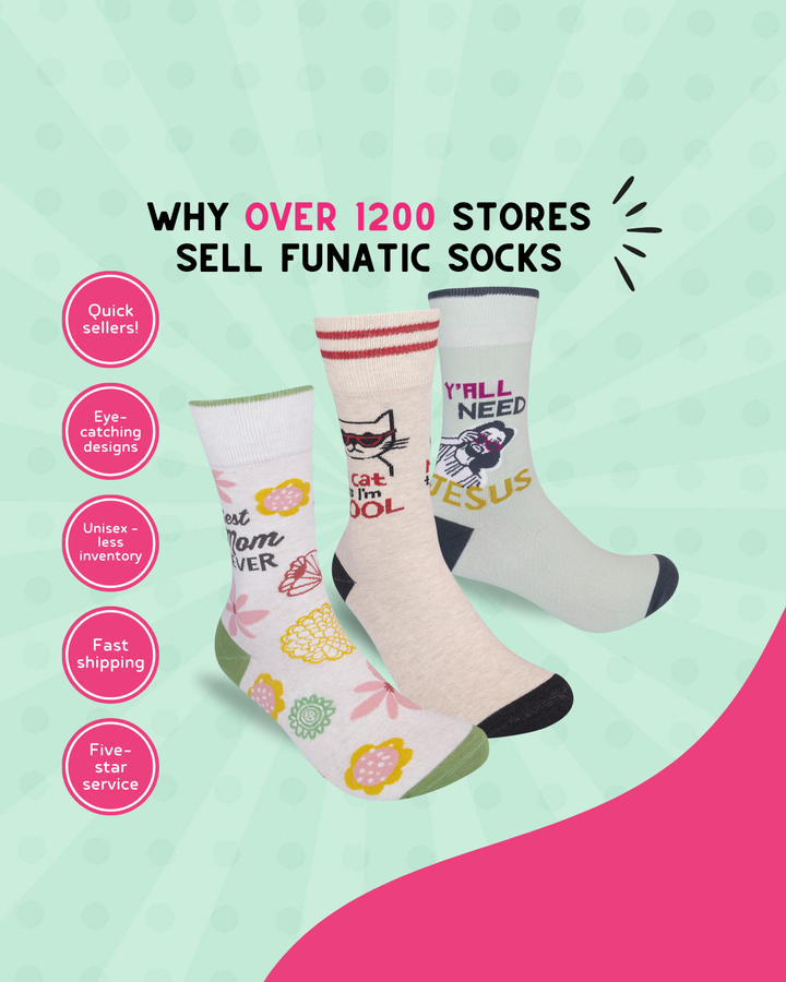 Y'All Need Jesus Socks | Funny Unisex Socks | Graphic Socks