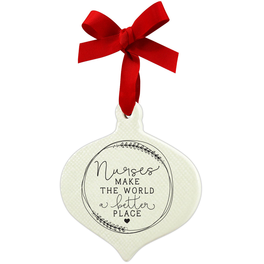 🎄LCP Ornament Doodle Nurses Ribbon Hang