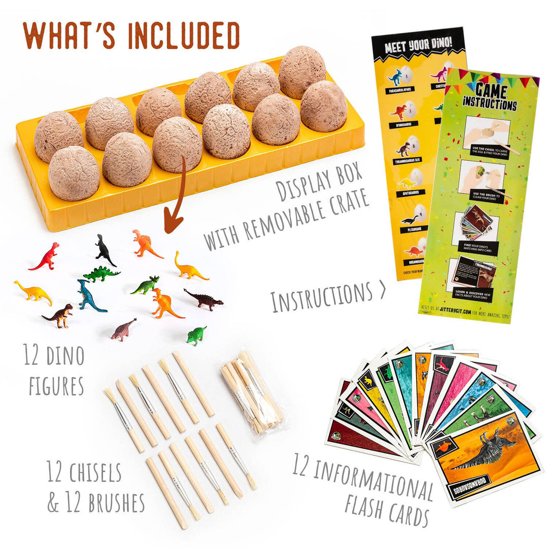 12 Dino Eggs STEM Dinosaur Toy For Kids