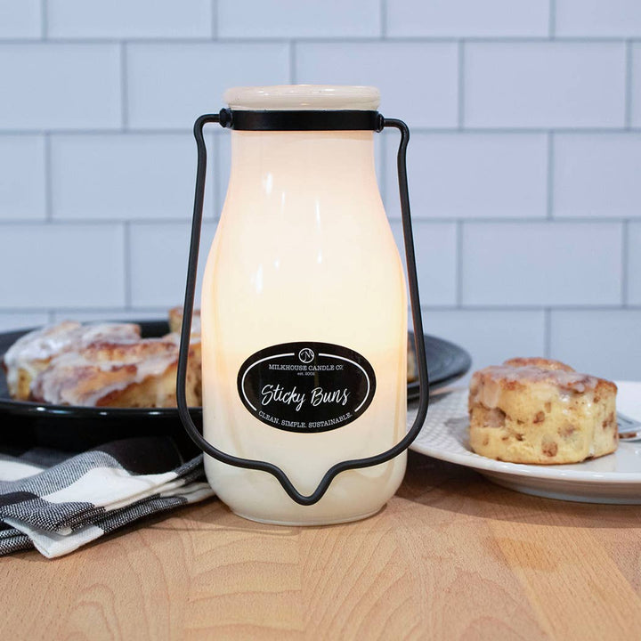 Sticky Buns Milkbottle Candle