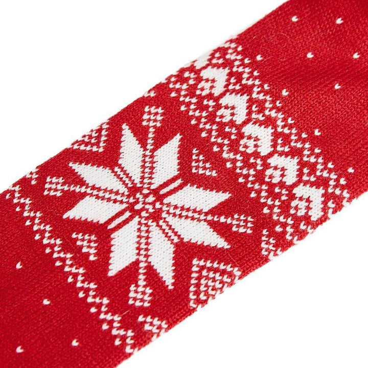 Holiday Family Sweater,  Snowflakes Sweater in True Red