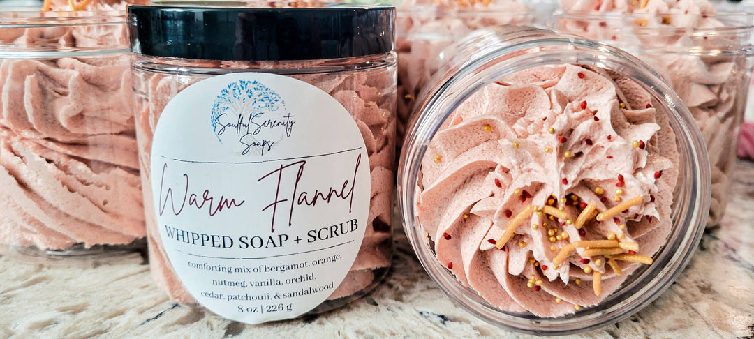 Warm Flannel Whipped Soap + Scrub