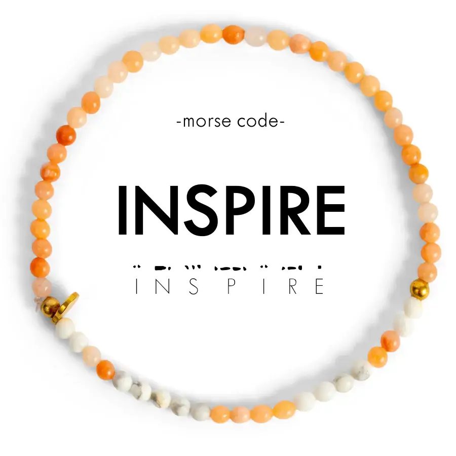 3mm Morse Code Bracelet | INSPIRE