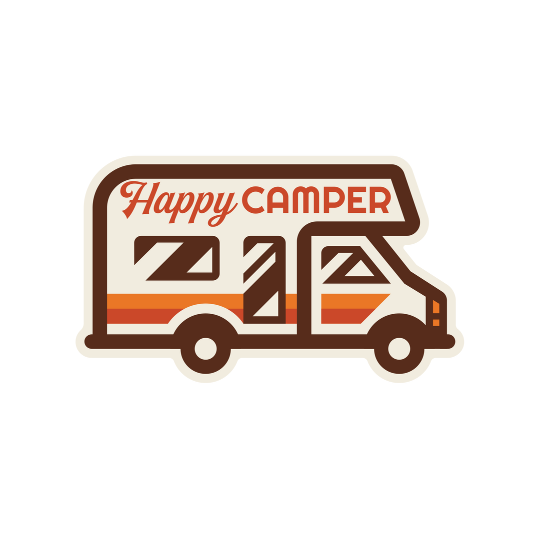 Happy Camper Sticker