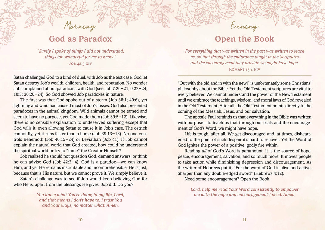 Daily Devotions for Women Morning and Evening Edition