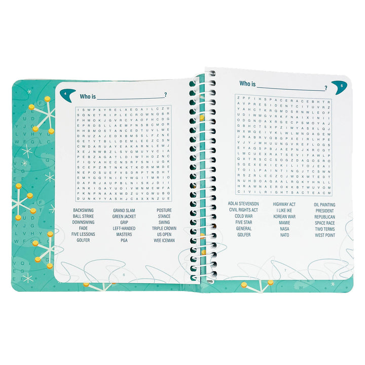 50s Word Search Activity Book