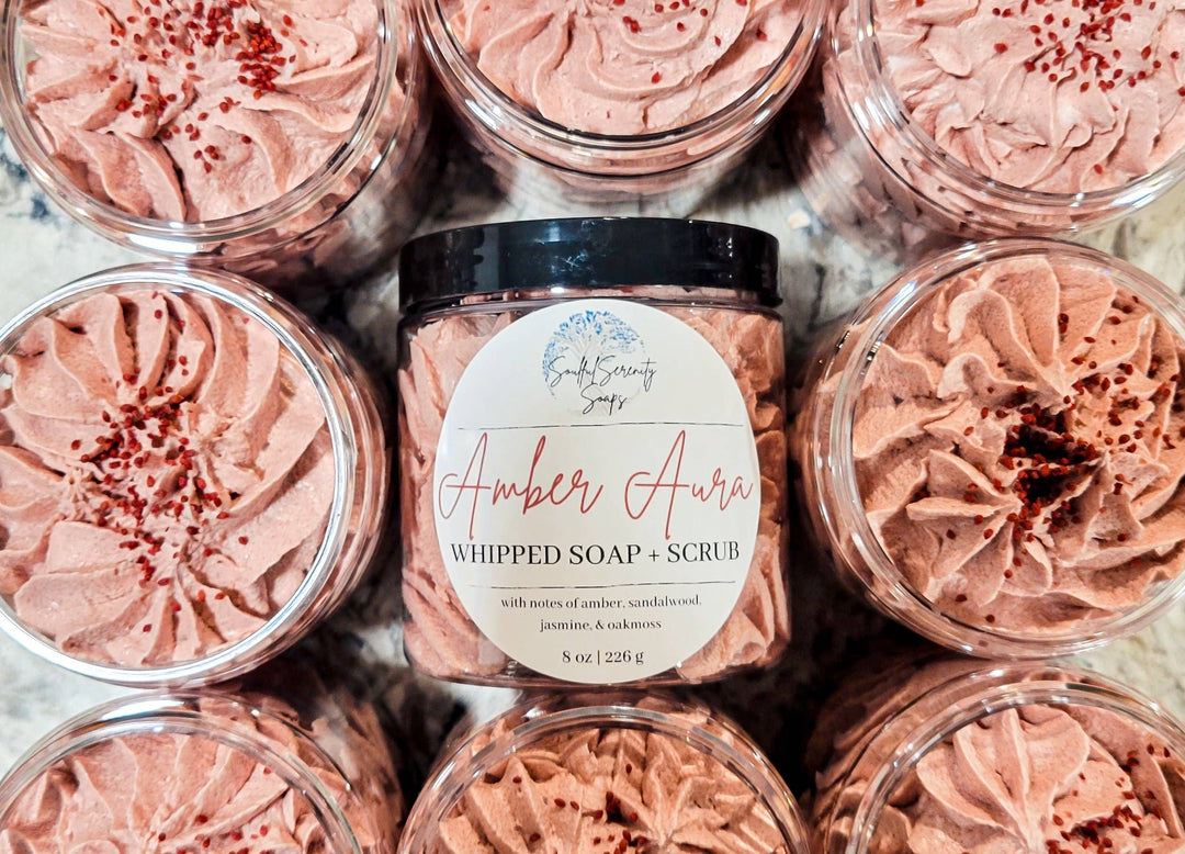 Amber Aura Whipped Soap + Scrub