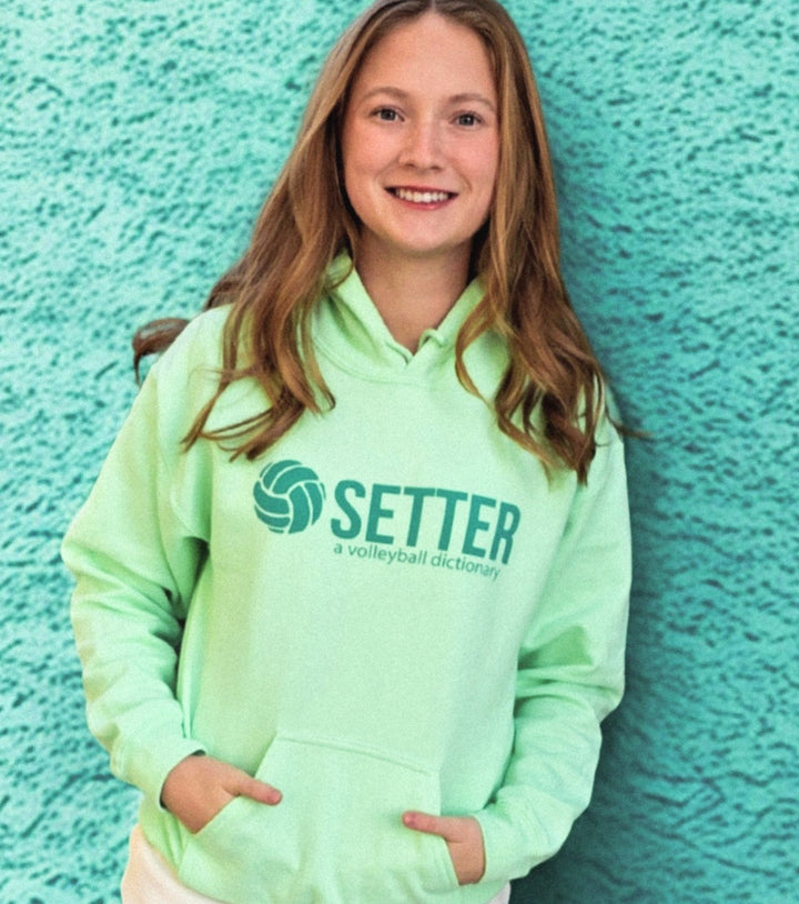 Setter Volleyball Hoodie-mint