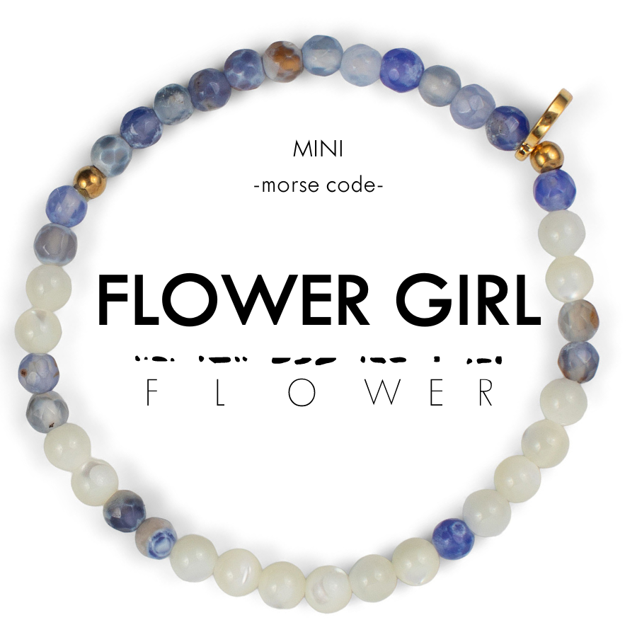 MINI Kids Morse Code Bracelet | FLOWER GIRL