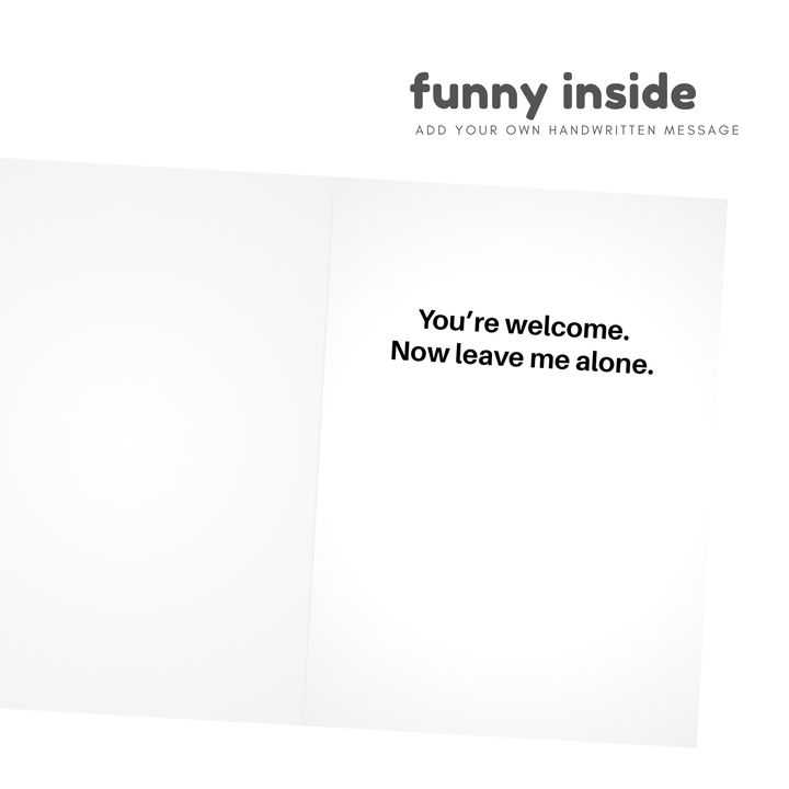 Here's Your Damn Card - Funny Birthday Card